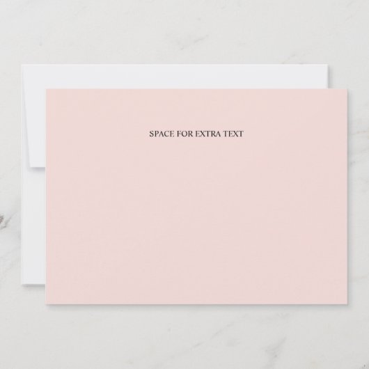 Traditionele kalligrafie Fotobruiloft Save The Date (Achterkant)