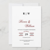 Traditionele kalligrafische tekst in Bourgogne Red Kaart (Voorkant)