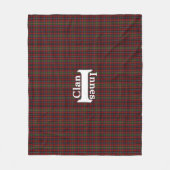 Traditionele kanaaltjes Tartan Pset Fleece Deken (Voorkant)