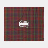 Traditionele kanaaltjes Tartan Pset Fleece Deken (Voorkant (Horizontaal))