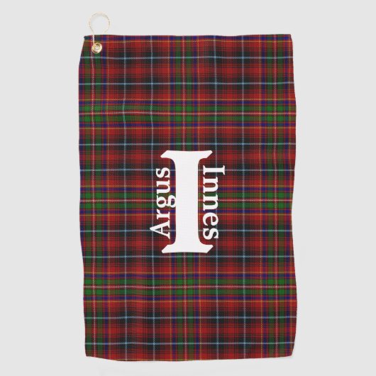 Traditionele kanaaltjes Tartan Pset Golfhanddoek (Voorkant)