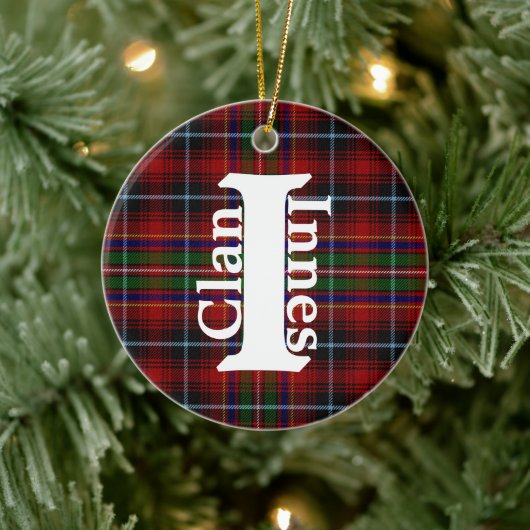 Traditionele kanaaltjes Tartan Pset Keramisch Ornament (Boom)