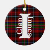 Traditionele kanaaltjes Tartan Pset Keramisch Ornament (Voorkant)
