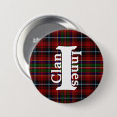 Traditionele kanaaltjes Tartan Pset Ronde Button 7,6 Cm (Voorkant /achterkant)