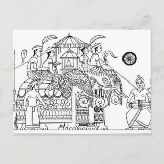 Traditionele Kandy Possession Kandy Sri Lanka Briefkaart