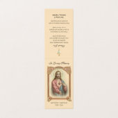 Traditionele katholieke begrafenis Jesus Prayer Ca Visitekaartje (Buitenkant ongevouwen)