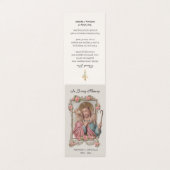 Traditionele katholieke begrafenis Jesus Prayer Ca Visitekaartje (Buitenkant ongevouwen)