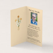 Traditionele katholieke begrafenis Jesus Prayer Ca Visitekaartje (Binnen)