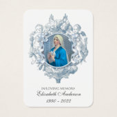 Traditionele katholieke begrafenis Prayerl Heilige Visitekaartje (Voorkant)