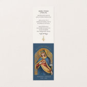 Traditionele katholieke begrafenismeester Mary Pra Visitekaartje (Buitenkant ongevouwen)