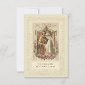 Traditionele katholieke bruid bruidegom kaart (Voorkant)