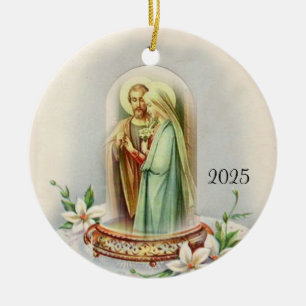 Traditionele katholieke bruidegom Maagd Mary Keramisch Ornament