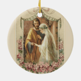 Traditionele katholieke bruidegom Maagd Mary Keramisch Ornament