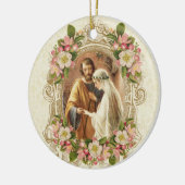 Traditionele katholieke bruidegom Maagd Mary Keramisch Ornament (Links)