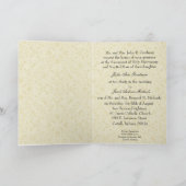 Traditionele katholieke bruids bruiloft uitnodigin (Binnen)