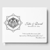 Traditionele katholieke bruiloft Heilige Familie Gastenboek (Voorkant)