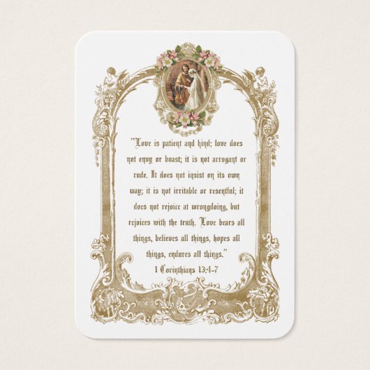 Traditionele katholieke bruiloft Heilige Kaart (Voorkant)