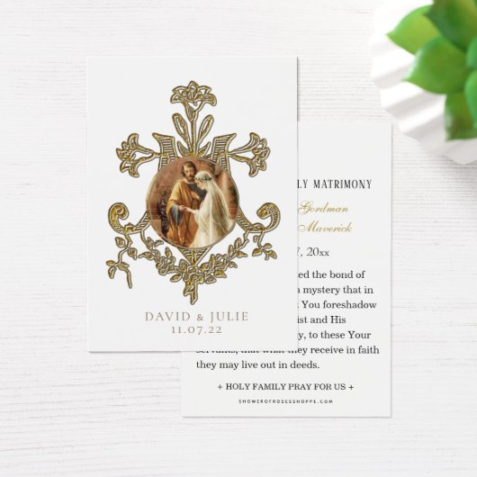 Traditionele katholieke bruiloft Heilige Kaart (Bureau)