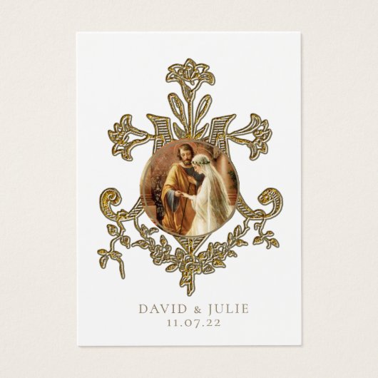 Traditionele katholieke bruiloft Heilige Kaart (Voorkant)
