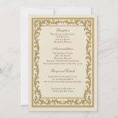 Traditionele katholieke bruiloft kaart (Achterkant)