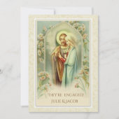 Traditionele Katholieke bruiloft Verloving Bruids Kaart (Voorkant)