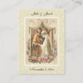 Traditionele katholieke bruiloft voor de heilige k informatiekaartje (Voorkant)