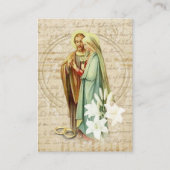 Traditionele katholieke bruiloft voor de heilige k visitekaartje (Voorkant)