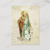 Traditionele katholieke bruiloft voor de heilige k visitekaartje (Voorkant)