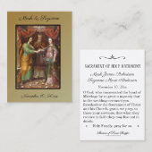 Traditionele katholieke bruiloft voor de heilige k visitekaartje (Voorkant / Achterkant)