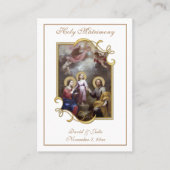 Traditionele katholieke bruiloft voor de heilige k visitekaartje (Voorkant)