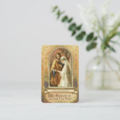 Traditionele katholieke bruiloft voor de heilige k visitekaartje (Staand voorkant)