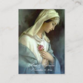 Traditionele katholieke bruiloft voor de heilige k visitekaartje (Voorkant)