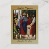 Traditionele katholieke bruiloft voor de heilige k visitekaartje (Voorkant)