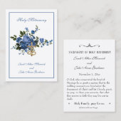 Traditionele katholieke bruiloft voor de heilige k visitekaartje (Voorkant / Achterkant)