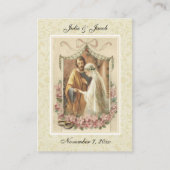 Traditionele katholieke bruiloft voor de heilige k visitekaartje (Voorkant)