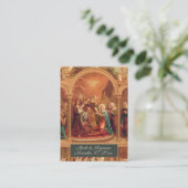 Traditionele katholieke bruiloft voor de heilige k visitekaartje (Staand voorkant)