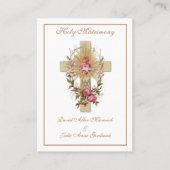 Traditionele katholieke bruiloft voor de heilige k visitekaartje (Voorkant)