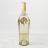 Traditionele katholieke bruiloft Witte kant Flessenhanger (Op fles)