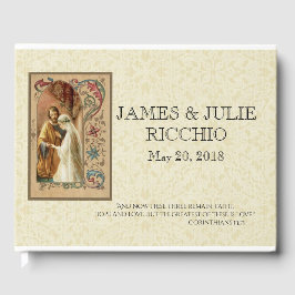 Traditionele katholieke bruiloft zonder maagd Mary Gastenboek