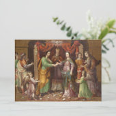 Traditionele Katholieke Christelijke bruiloft uitn Kaart (Staand voorkant)