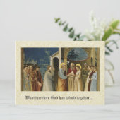 Traditionele Katholieke Christelijke bruiloft uitn Kaart (Staand voorkant)