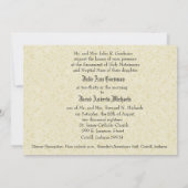 Traditionele Katholieke Christelijke bruiloft uitn Kaart (Achterkant)