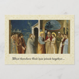 Traditionele Katholieke Christelijke bruiloft uitn Kaart