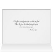 Traditionele katholieke Christelijke trouwkaart (Binnen Horizontaal (Boven))