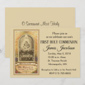 Traditionele Katholieke Eerste Heilige Communie In Kaart (Voorkant / Achterkant)