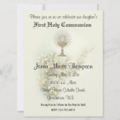 Traditionele katholieke Eerste Heilige Communie Kaart (Voorkant)