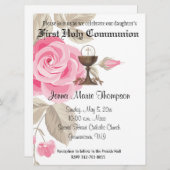 Traditionele katholieke Eerste Heilige Communie Kaart (Voorkant / Achterkant)
