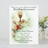 Traditionele katholieke Eerste Heilige Communie Kaart (Staand voorkant)