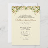 Traditionele katholieke Floral van de Heilige Comm Kaart (Achterkant)