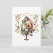 Traditionele Katholieke Heilige Communie Maagd Mar Kaart (Staand voorkant)